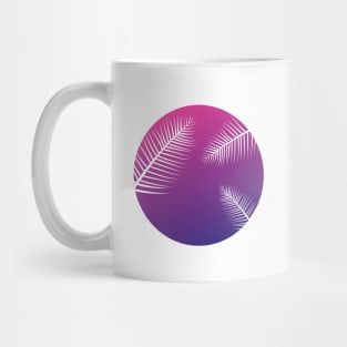 Purple Pink Leaves in a Circle | Positivity Mug